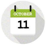 October 11th Date Icon