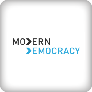 Modern Democracy button